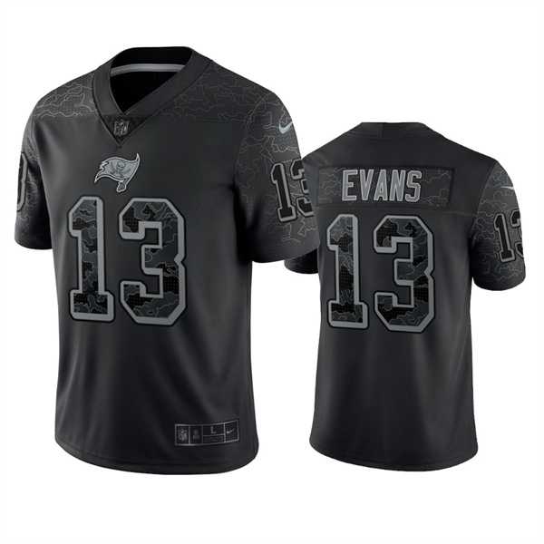 Men's Tampa Bay Buccaneers #13 Mike Evans Black Reflective Limited Stitched Jersey,We sell and wholesale Men's Tampa Bay Buccaneers #13 Mike Evans Black Reflective Limited Stitched Jersey on line form chian!
